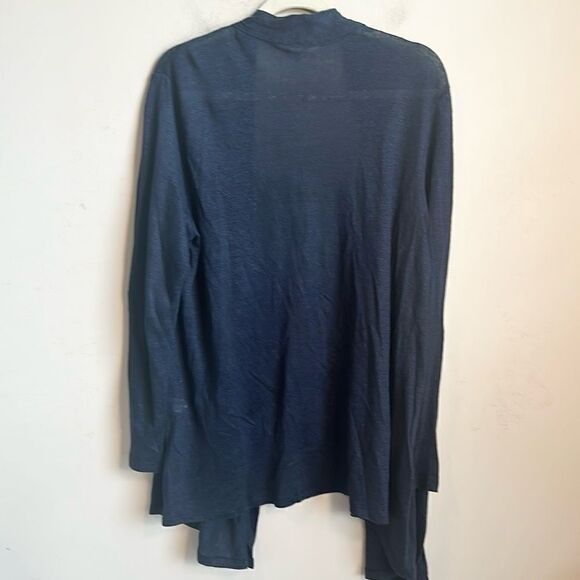 J. Jill Love Linen Semi-Sheer Cardigan Sweater L - Picture 5 of 6